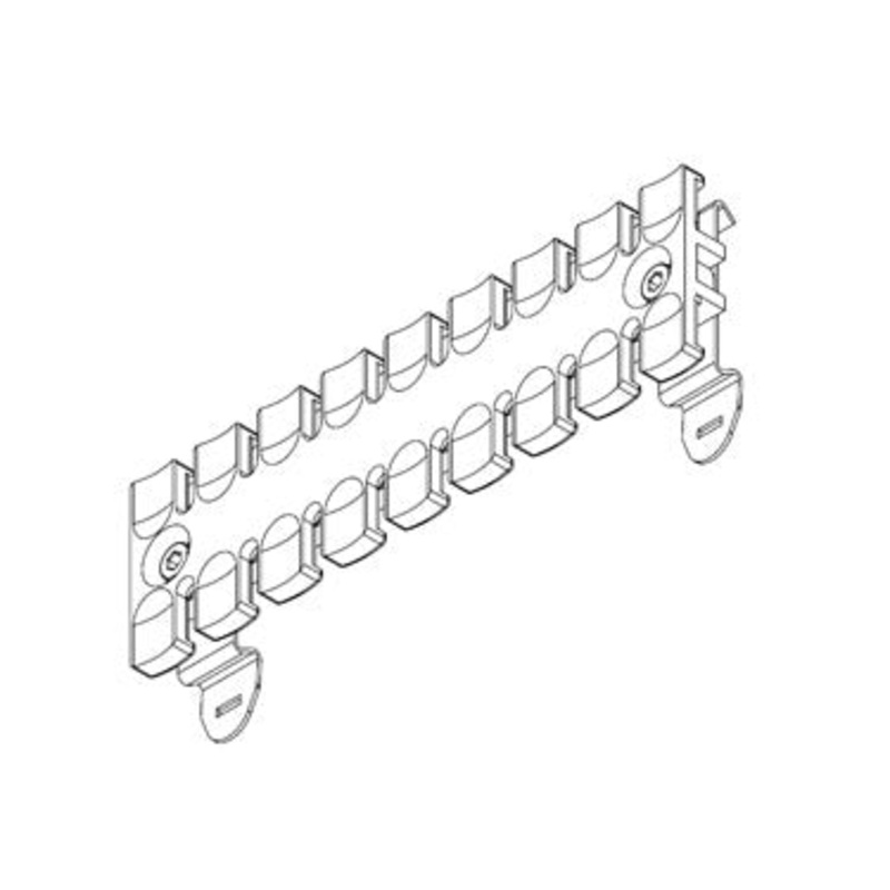 Icotek SF-ZL 140: Strain Relief Plate for 35mm DIN Rail – 32357