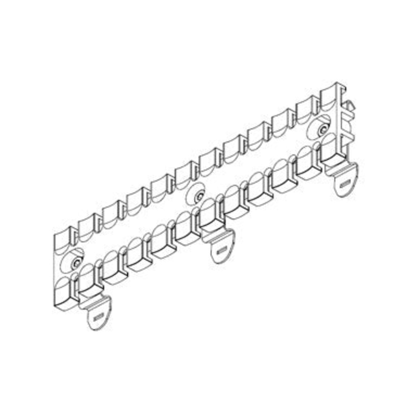 Icotek SF-ZL 180: Strain Relief Plate for 35mm DIN Rail – 32358