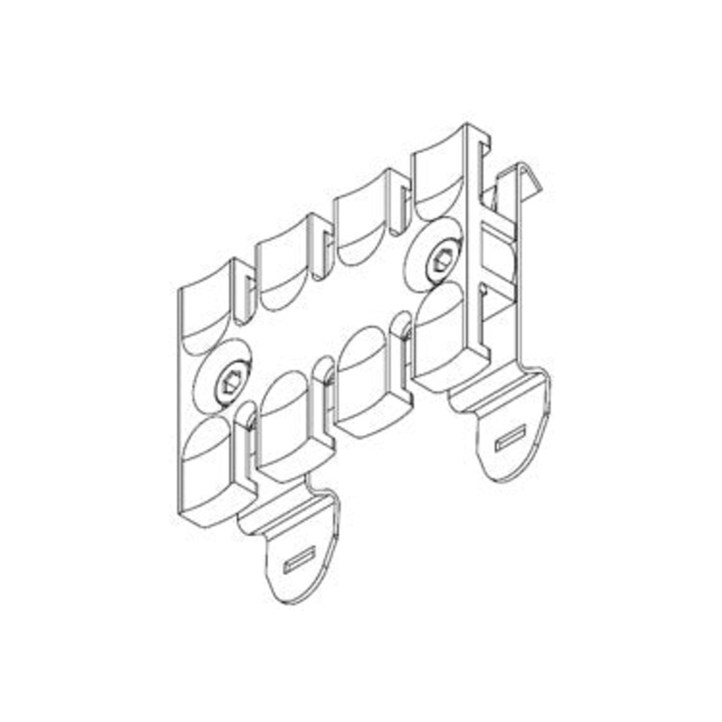 Icotek SF-ZL 60: Strain Relief Plate for 35mm DIN Rail – 32352
