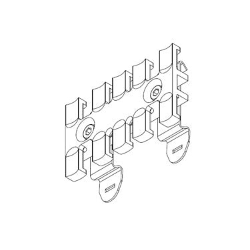 Icotek SF-ZL 70: Strain Relief Plate for 35mm DIN Rail – 32353