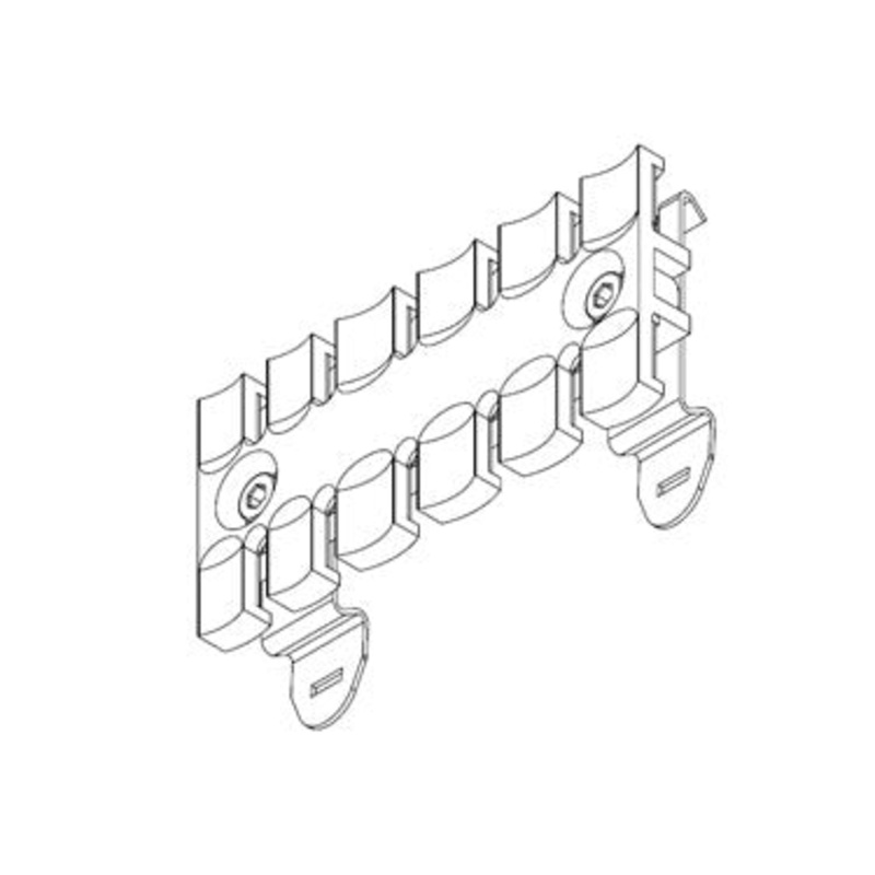 Icotek SF-ZL 87: Strain Relief Plate for 35mm DIN Rail – 32354
