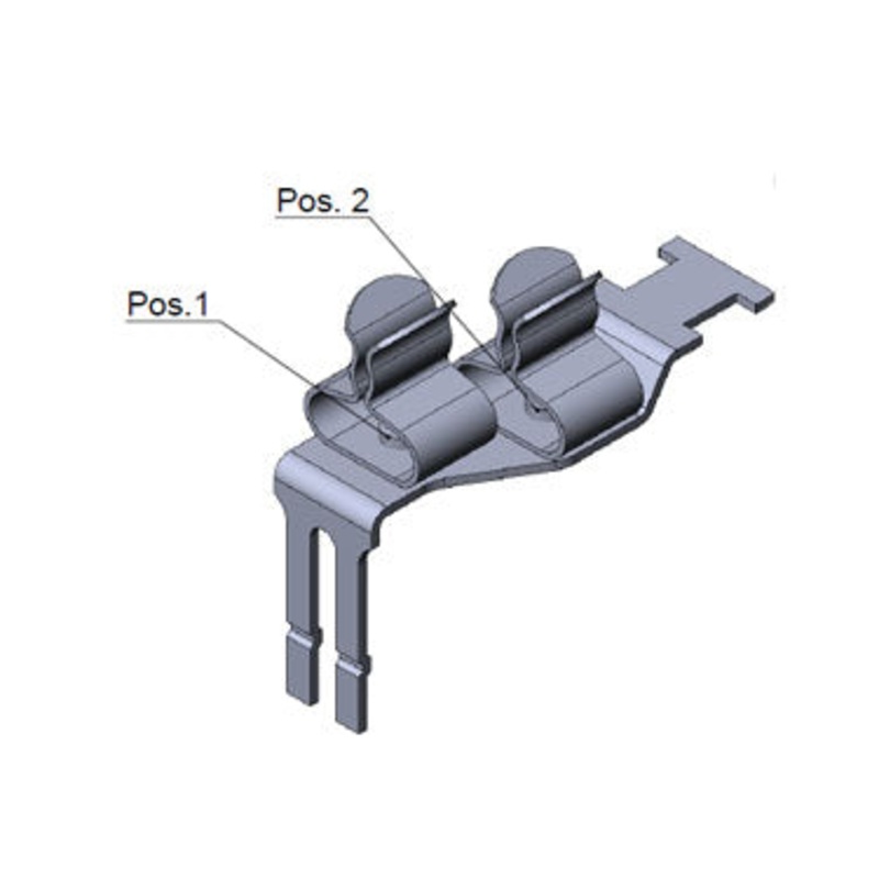 Icotek STFZ2|11: EMC Double Terminal Clamp for Peripheral Modules – 37505.11