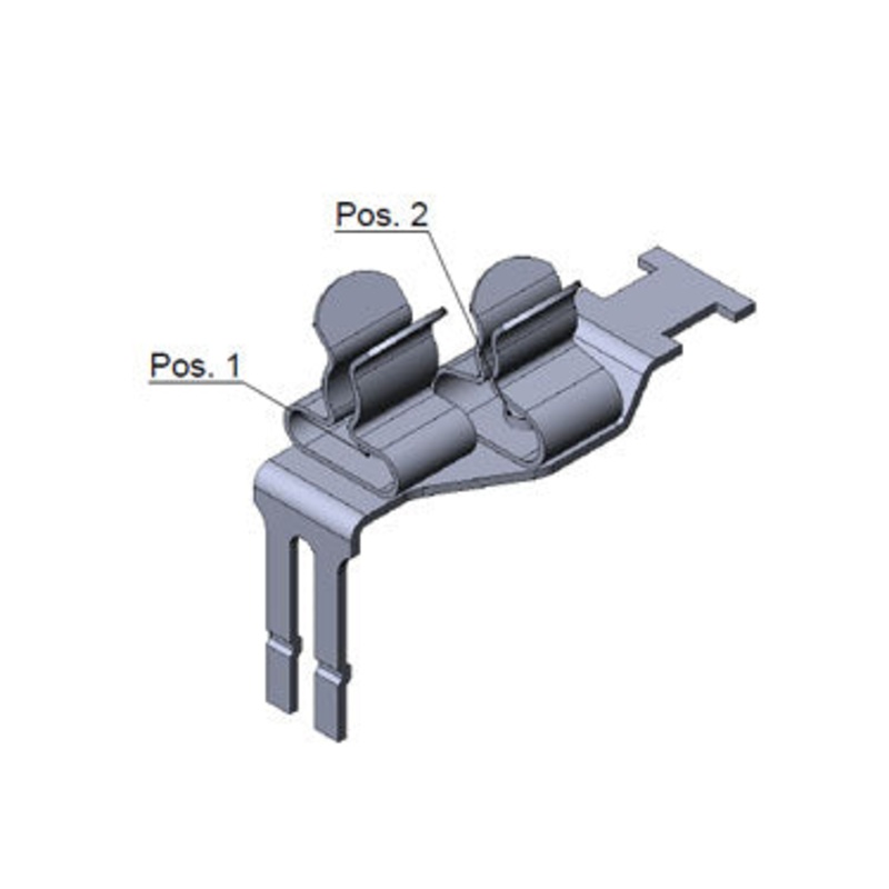 Icotek STFZ2|21: EMC Double Terminal Clamp for Peripheral Modules – 37505.21