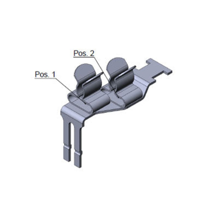 Icotek STFZ2|23: EMC Double Terminal Clamp for Peripheral Modules – 37505.23