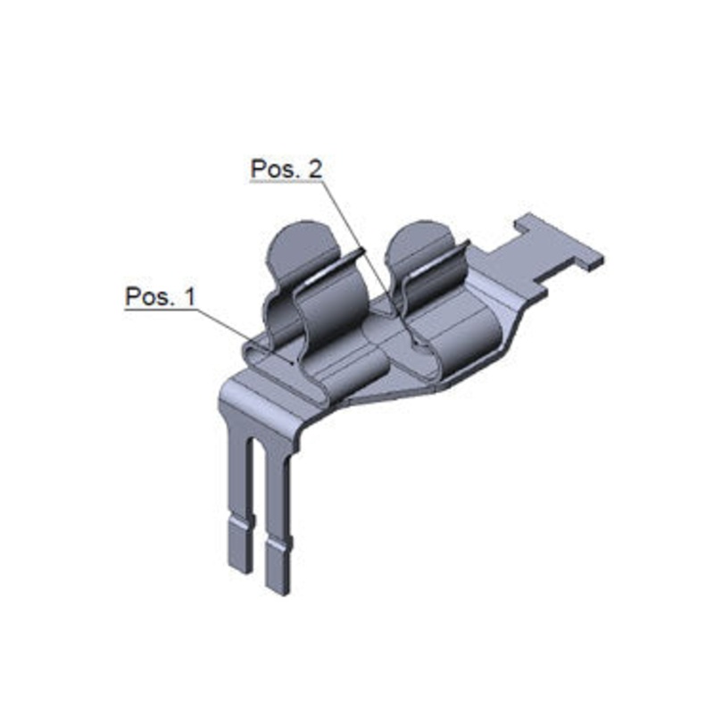 Icotek STFZ2|31: EMC Double Terminal Clamp for Peripheral Modules – 37505.31