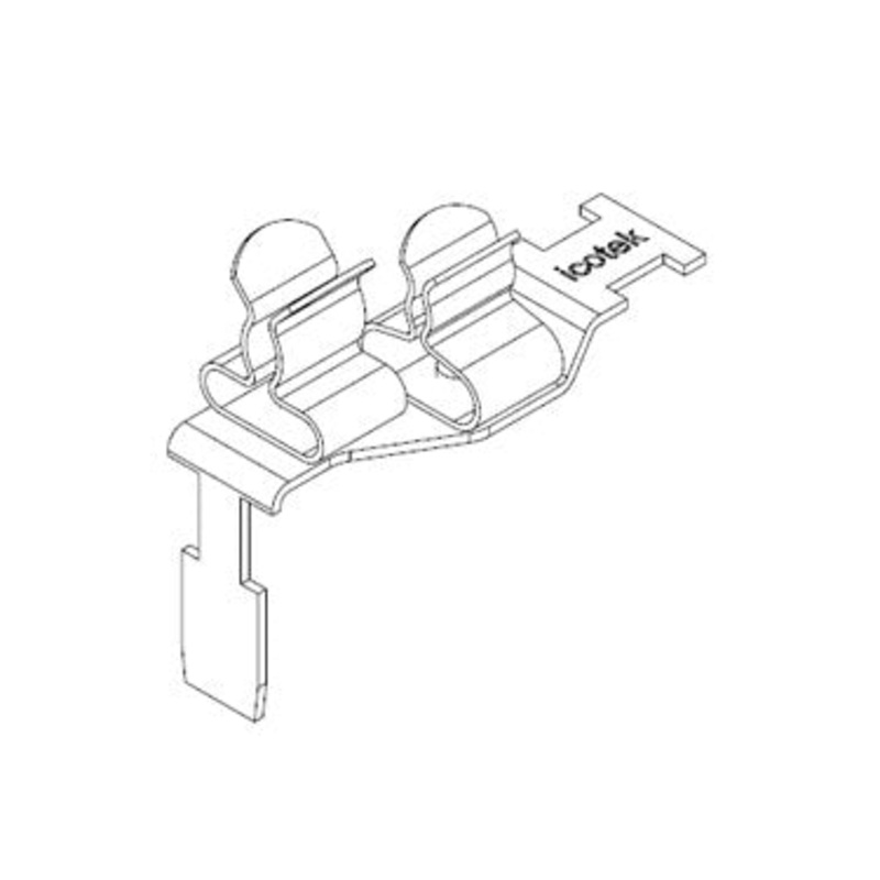 Icotek STFZ2-SP|23: EMC Double Terminal Clamp for Siemens SIMATIC ET 200SP – 37507.23