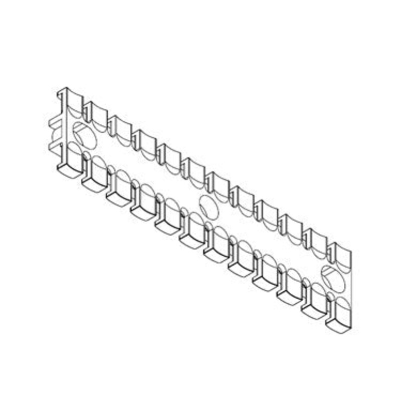 Icotek ZL 180 MS M5: Strain Relief Plate with Brass Bushings – 32367