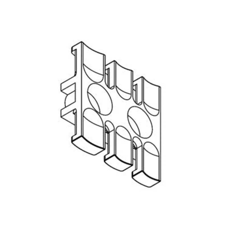 Icotek ZL 39 AB M4: Strain Relief Plate with Aluminum Bushings – 32270