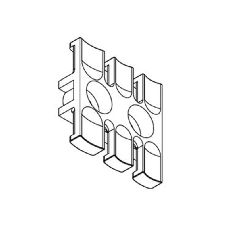 Icotek ZL 39 MS M5: Strain Relief Plate with Brass Bushings – 32360