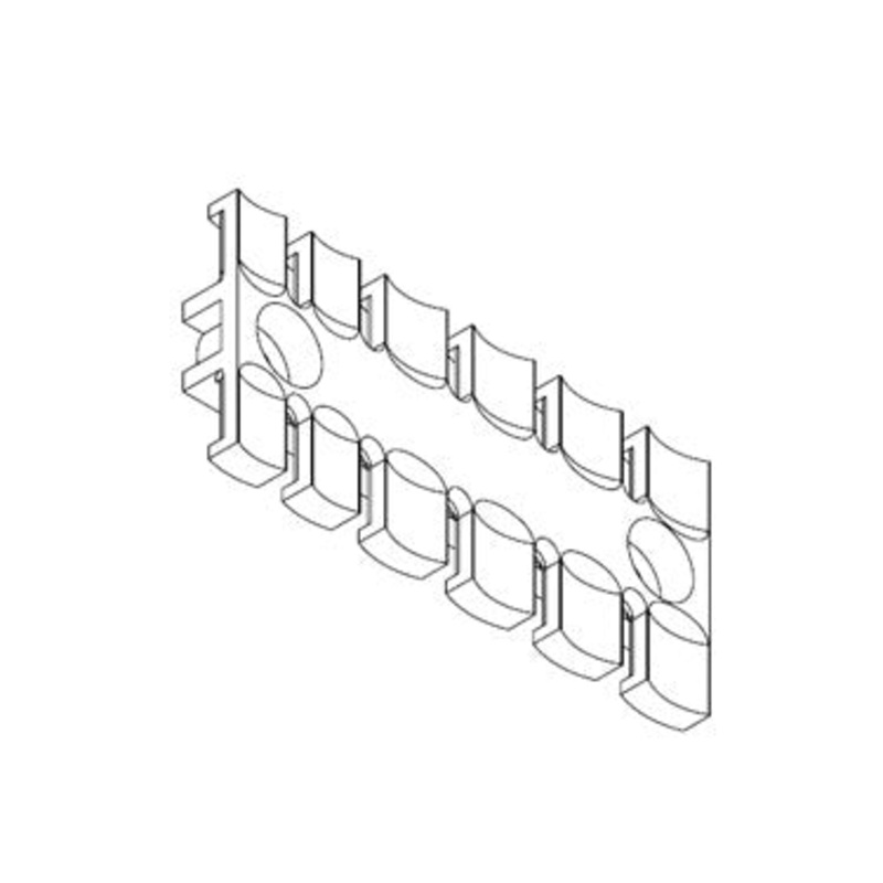 Icotek ZL 87 MS M5: Strain Relief Plate with Brass Bushings – 32363