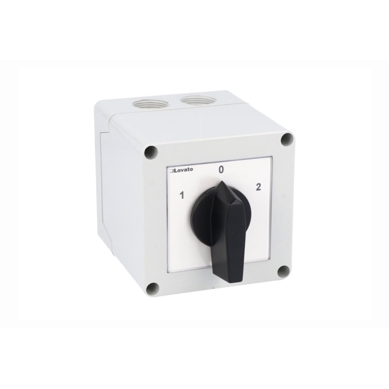 Lovato Electric: Enclosed rotary cam switch 7GN series, 3-phase motor reversing switch 32A – 7GN3211P