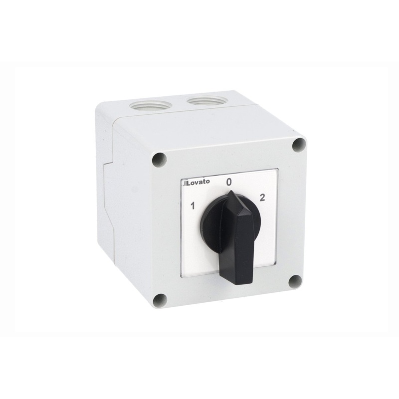 Lovato Electric: Enclosed rotary cam switch 7GN series, changeover switch 3 poles 25A – 7GN2553P
