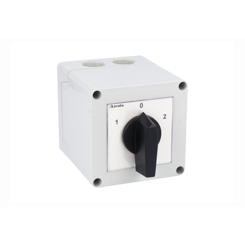 Lovato Electric: Enclosed rotary cam switch 7GN series, changeover switch 4 poles 32A – 7GN3275P