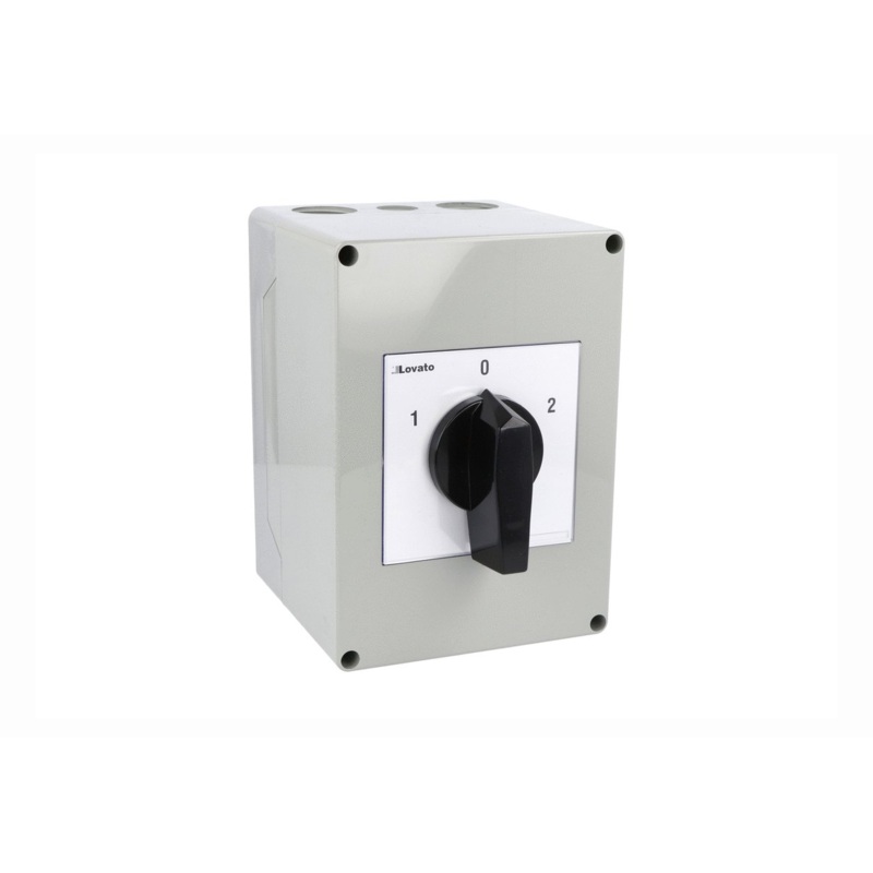 Lovato Electric: Enclosed rotary cam switch 7GN series, changeover switch 4 poles 63A – 7GN6375P