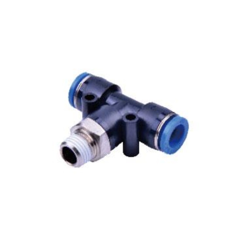 Airtac NPEB: Push to Connect Fitting, Male Branch Tee – NPEB3/8-3/8 (MOQ 10 pcs.)