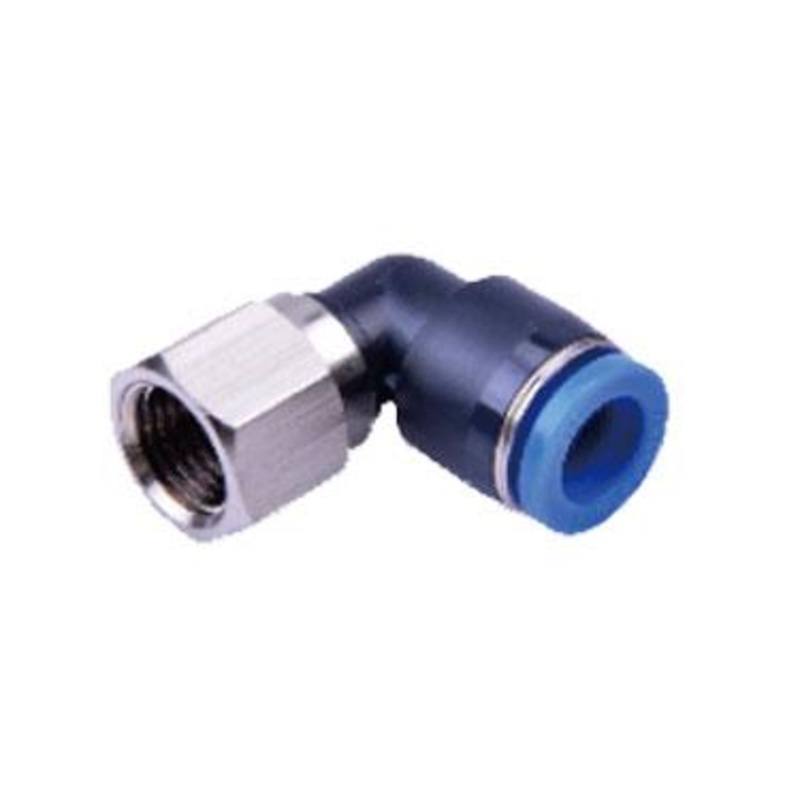Airtac NPLF: Push to Connect Fitting, Female Elbow – NPLF5/16-1/4 (MOQ 10 pcs.)