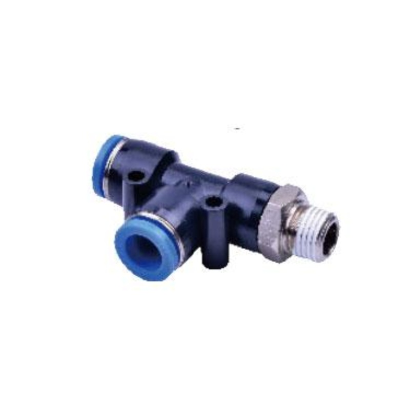 Airtac NPED: Push to Connect Fitting, Male Run Tee – NPED5/16-3/8 (MOQ 10 pcs.)