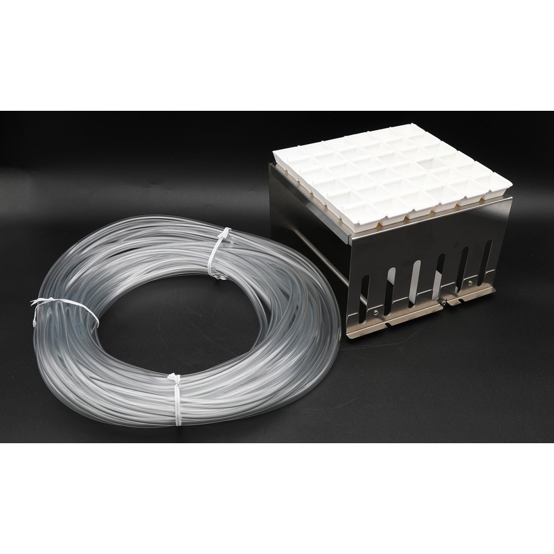 Foxy R1 / Foxy R2 Preparative Rack with 36 ETFE (Tefzel) Funnels and 50 Ft. of Tubing