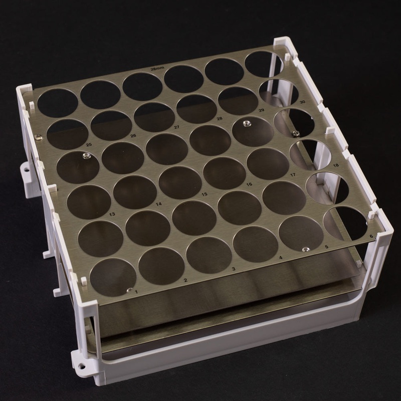 Foxy R1 / Foxy R2 Rack for 28 mm Scintillation Vials (36)