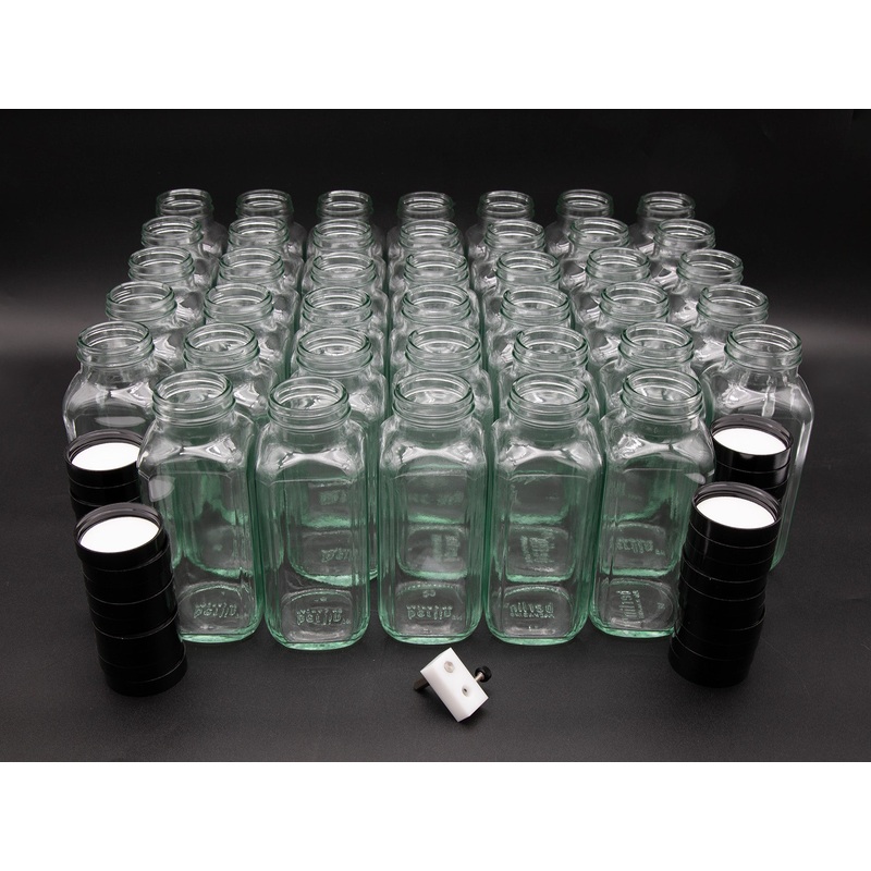 Glass Collection Bottles (40 Square 480 mL)