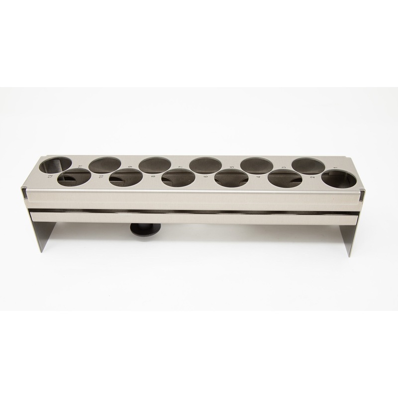 Sample Load Rack for AutoSampler – 28 mm Diameter Tubes (12 Scintillation Vials/Rack)