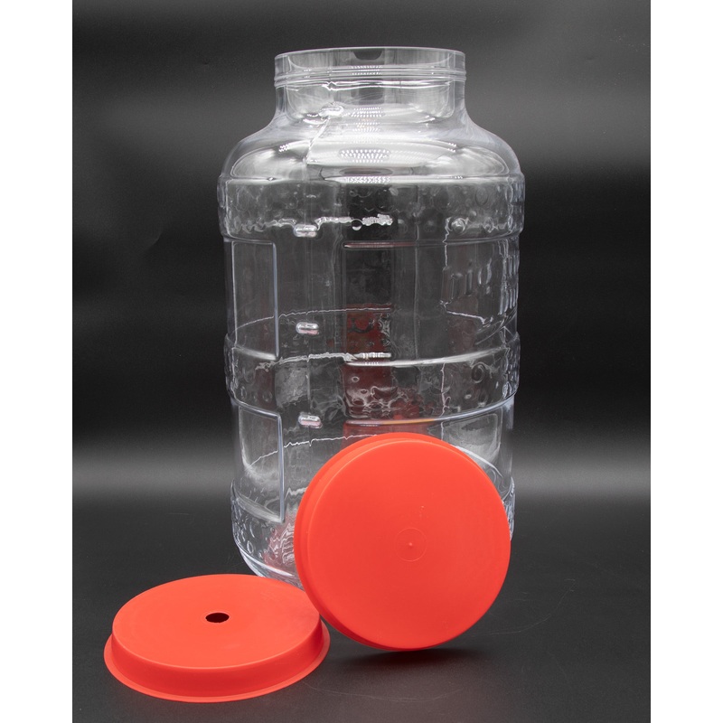 Glass Bottle with Two Caps (Round 5.0 Gallon)