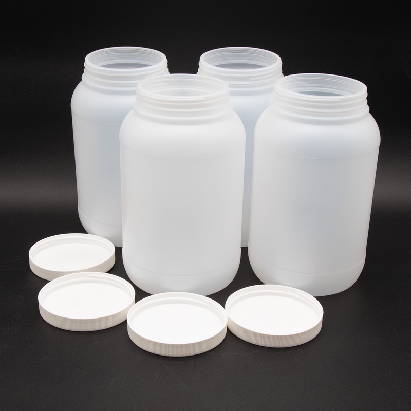Polypropylene Bottles with Caps (4 Round 1 Gallon)