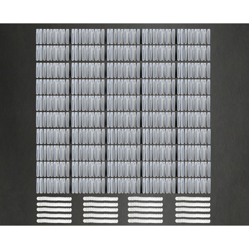 Polypropylene Bottles with Caps (500 Wedge 1 Liter)