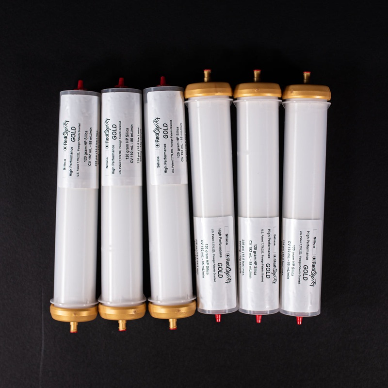 RediSep Gold Silica Gel Disposable Flash Columns (120 Gram) – Package of 6