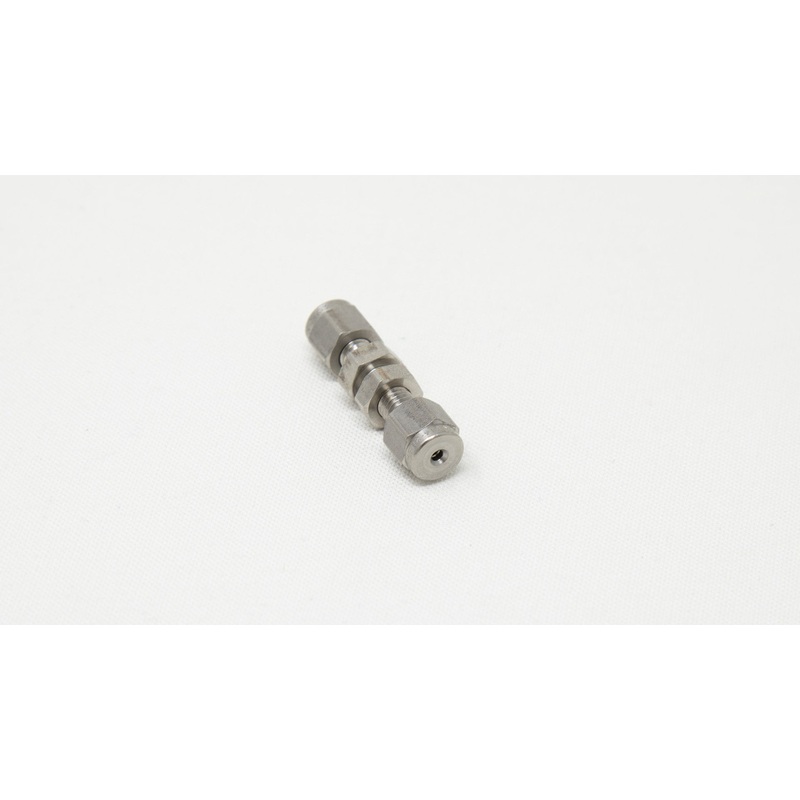 Stainless Steel Bulkhead Union Fitting for 1/16 Inch O.D. Tubing