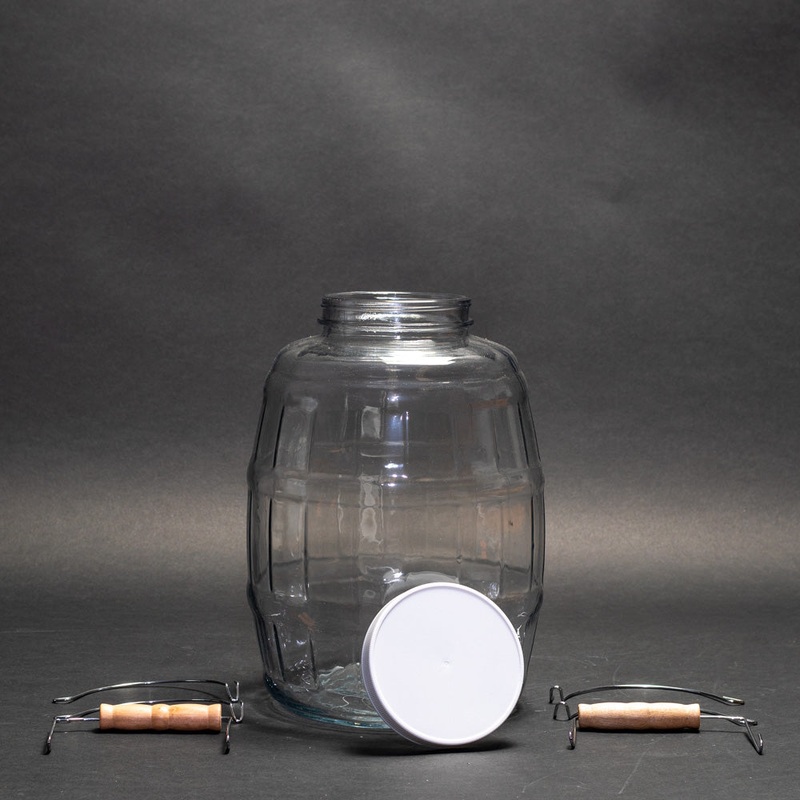 Glass Bottle With PTFE-Lined Cap (Round 2.5 Gallon)