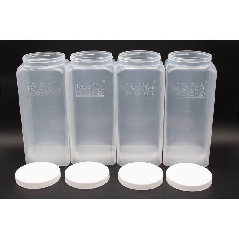 Polypropylene Bottles With Caps (4 Square 5 Liter)