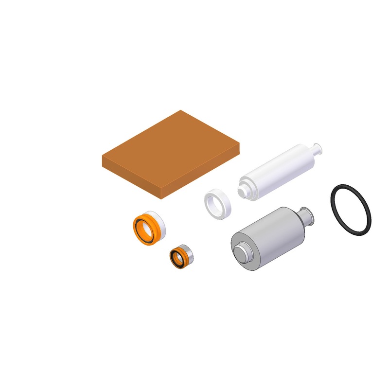 Standard with Fluoropolymer Energizer Seal Kit (40 mL Hastelloy)