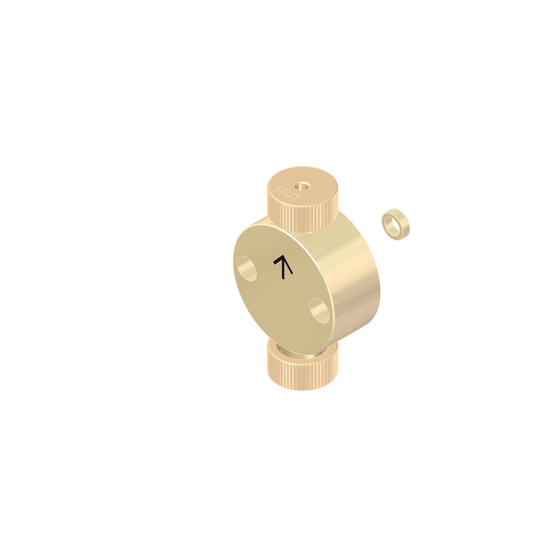 Head Kit For 0.250 Inch O.D. Piston – PEEK; Standard Seal (FP); Inlet 1/8 Inch O.D.; Outlet 1/16 Inch O.D.; Double Capsules
