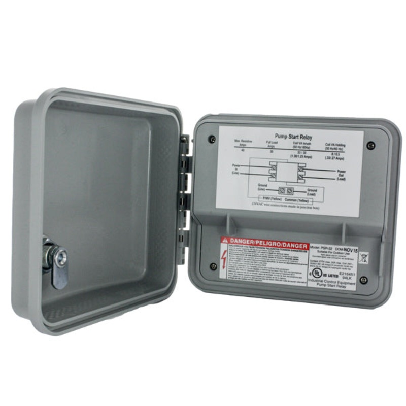 Hunter – PSR-22 – Double Pole/Single Throw Pump Start Relay, 3.5 HP