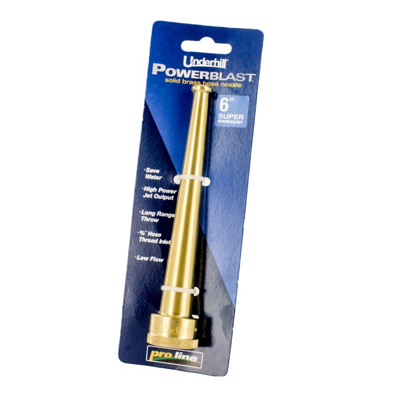 Underhill International – SN6-75 – Super Sweeper 6-inch Power Nozzle, 0.75-inch FHT Inlet
