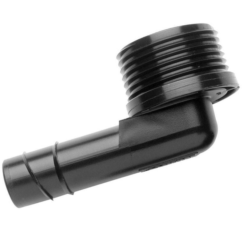 Hunter – HSBE-075 – 3/4 Male Thread X Insert Poly Barb Elbow