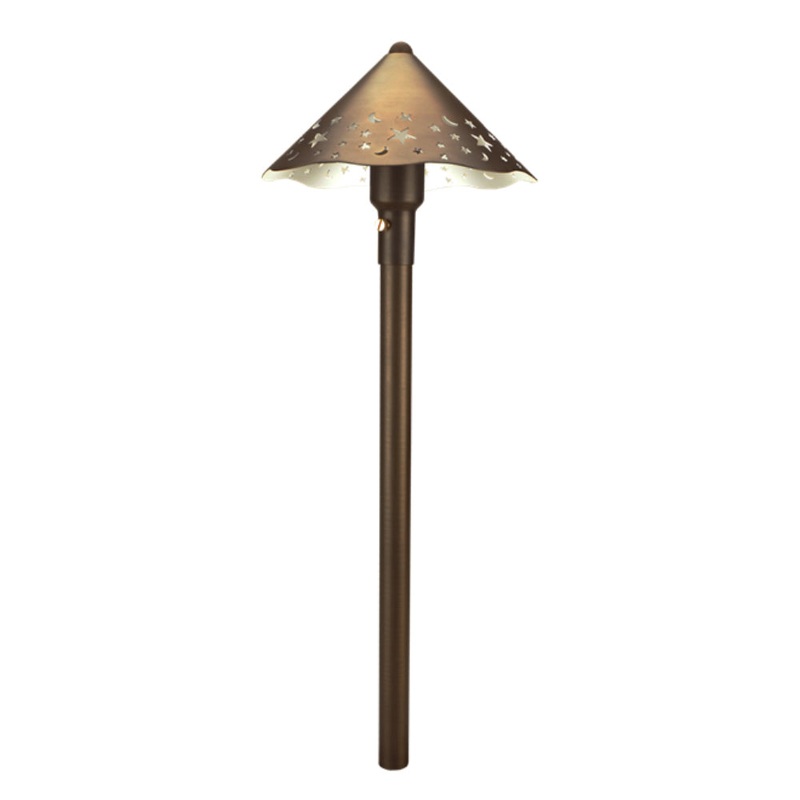 Unique – CN-NL – Constellation Path Light Brass Housing Weathered Brass Finish No Lamp