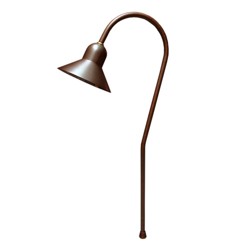 Unique – JUPI-NL – Jupiter Path/Area Light Brass Housing Weathered Brass Finish No Lamp