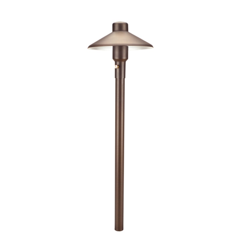 Unique – M7-NL – 7 Mercury Path Light 18 Riser Brass Housing Weathered Brass Finish No Lamp