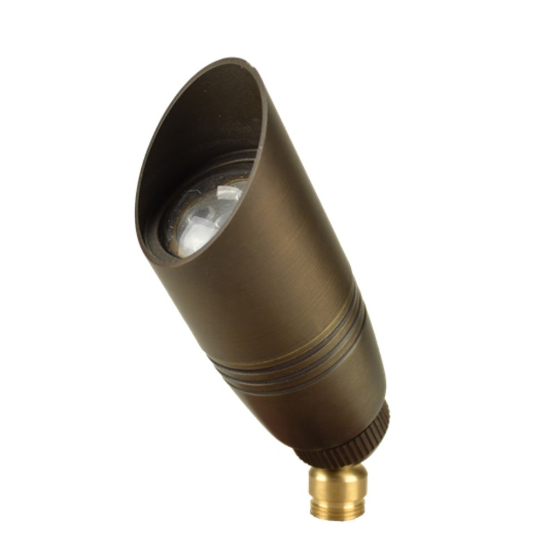 Unique – PROB-NL – Probe Up Light Brass Housing Weathered Brass No Lamp