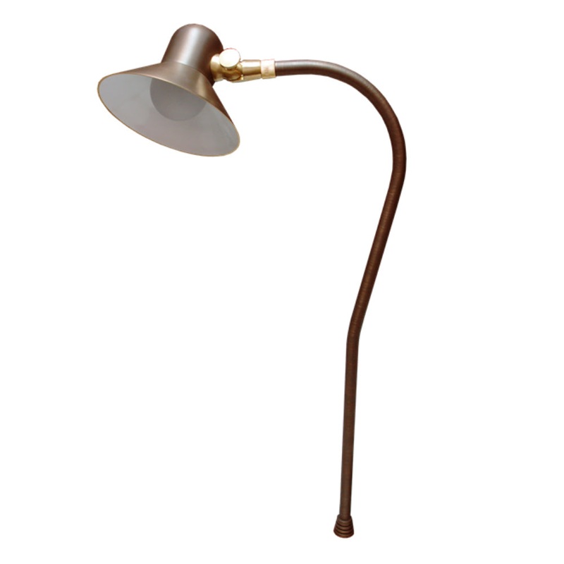 Unique – SOLA-NL – Solaris Path/Area Light Brass Housing Weathered Brass Finish No Lamp