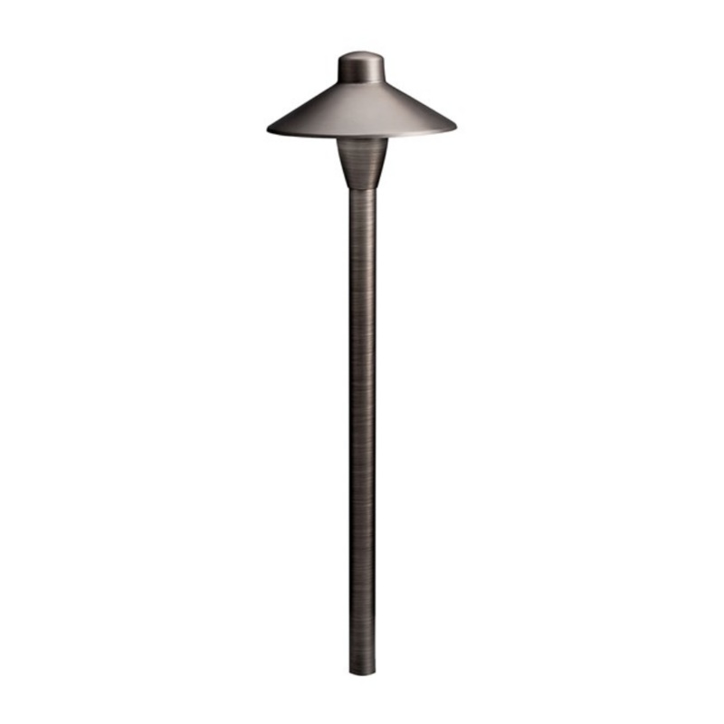 Kichler – 15478CBR – 12V Brass 6.75 Path Light Centennial Brass