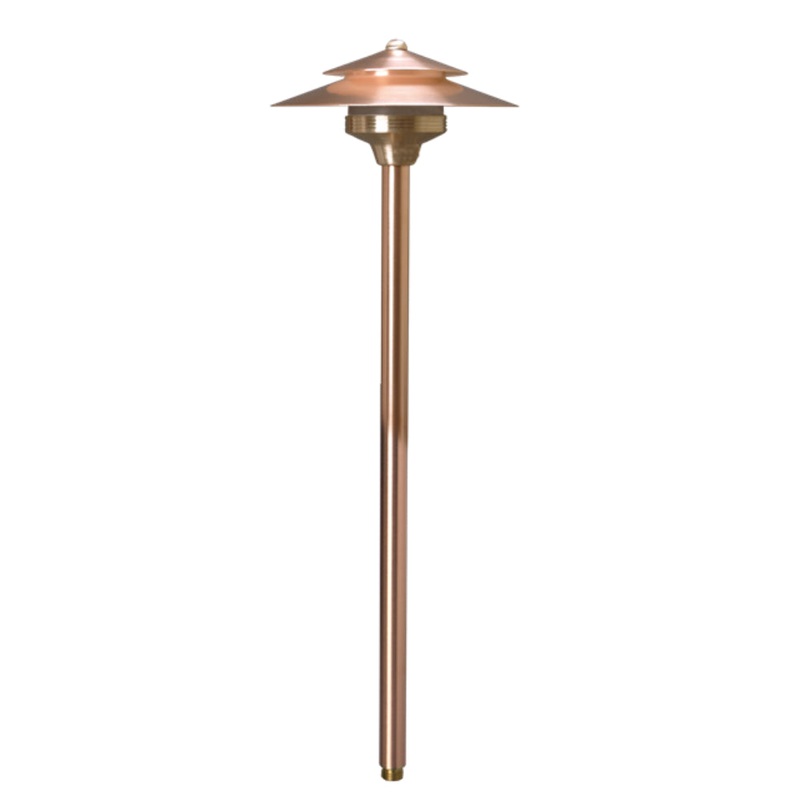 Unique – CM-NL – Cambridge Path Light 18 Riser Copper Housing Natural Copper Finish No Lamp
