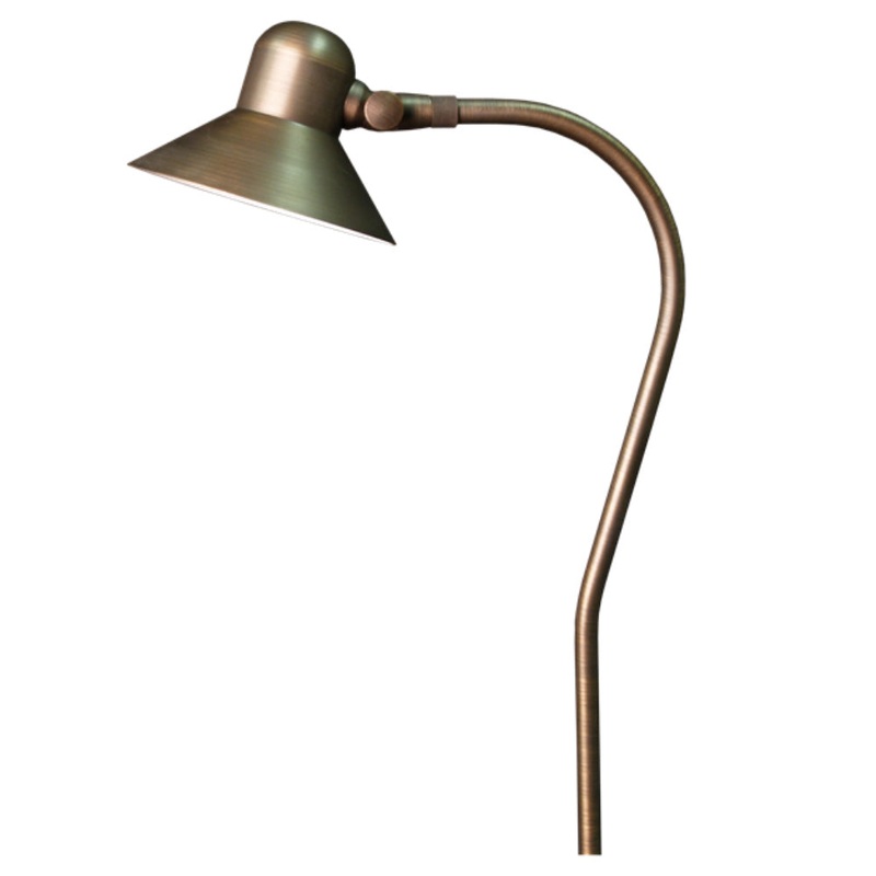 Unique – EXCA-12-L2 – Excalibur Path/Area Light Brass Housing Weathered Brass Finish 2W 3000K LED