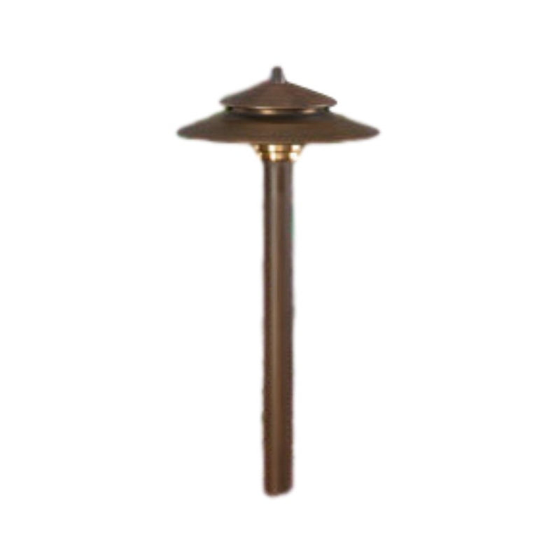 Vista – PR-2125-BSO-NL – Path Light Brass Housing Olde Brass Finish (No Lamp)