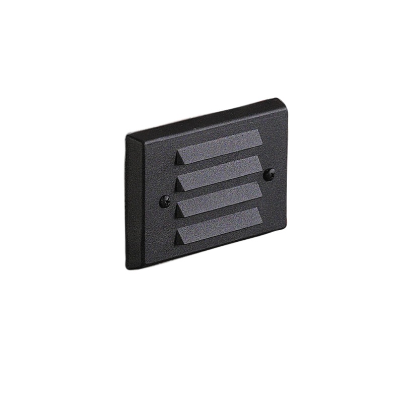 Vista – SL-4242-B-NL – Vista 4242 Lovoured Step Light Aluminum Housing Black (No Lamp)