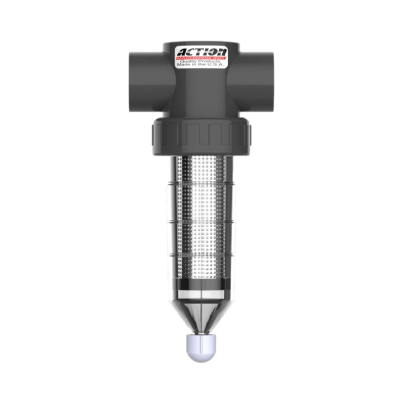 Action Machining – AFI1.0-50 – 1 in Clear Action Filter Unit 50 Mesh Ami