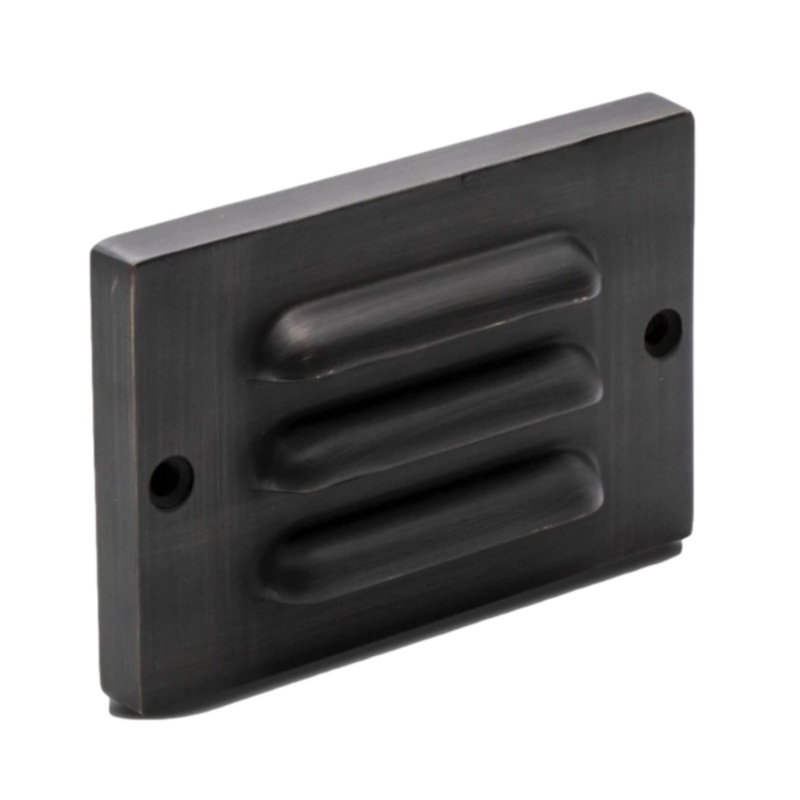 Pro-Trade – PT-SL1-BS-LED – SL1 Surface Mounted Step Light 4.5 in. Antique Brass Faceplate Integrated 2W 2700K LED