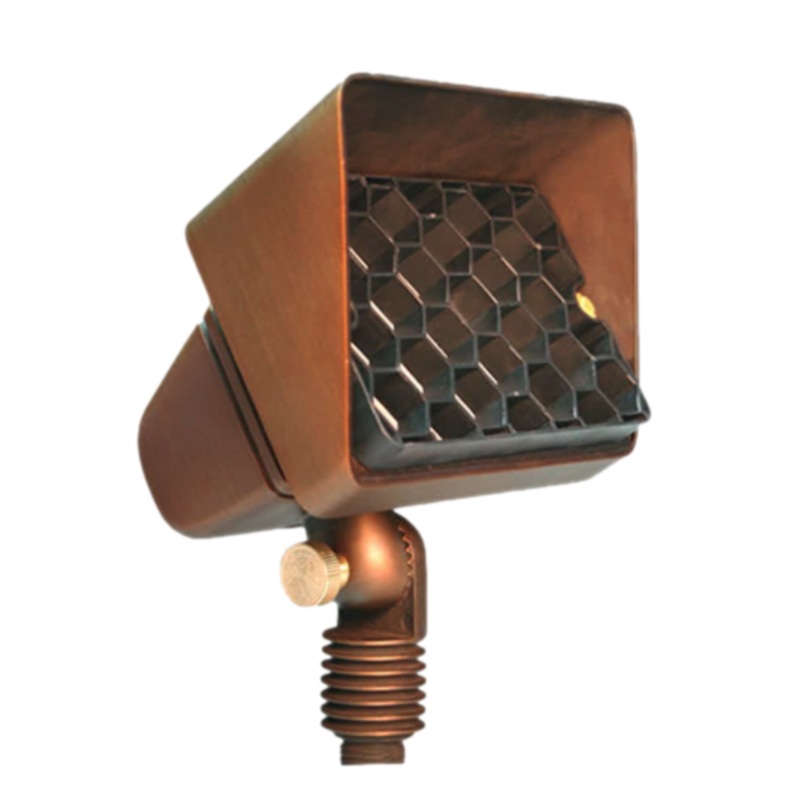 Unique -STAR-12-L427 – Starburst Wall Wash Brass Housing Weathered Brass 4W 2700K 40 Deg. LED